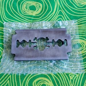 ID Card/Bottle Opener Pewter Belt Buckle